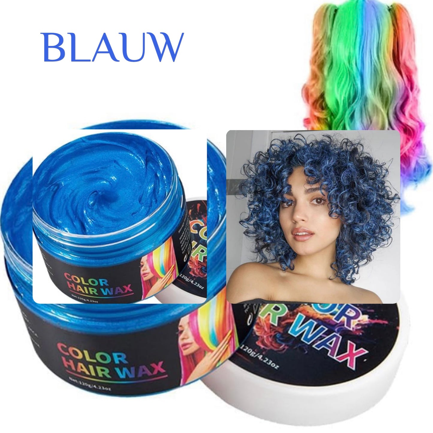 Haar Kleur Wax Bundel - 8, kleuren Gemakkelijk te Verwijderen met 1 Wassing