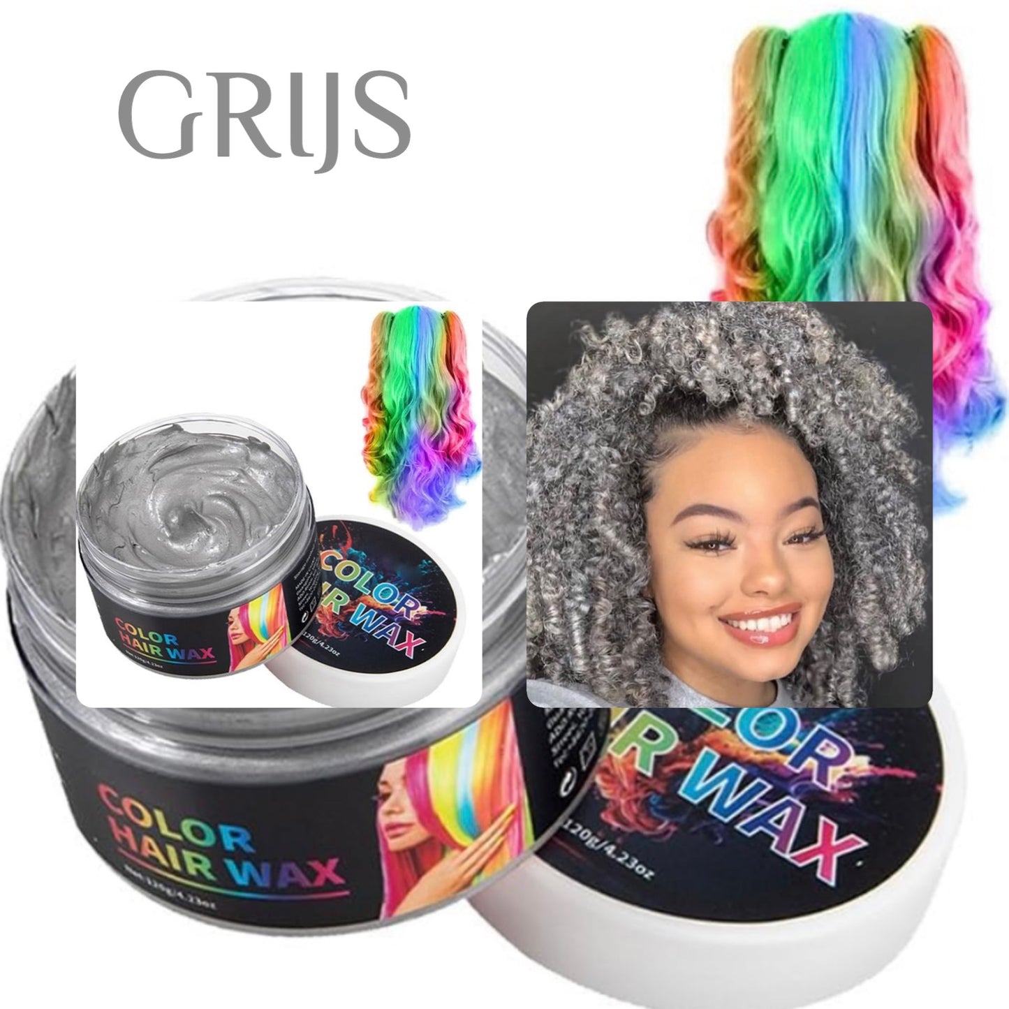 Haar Kleur Wax Bundel - 8, kleuren Gemakkelijk te Verwijderen met 1 Wassing